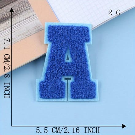 Mode Kleurrijke Letter Geborduurde Patch, Hitte Transfer Opnaaien Kleding Decoratieve Patch gray