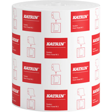 Handdoekrol Katrin systeemrol medium 2-laags 160m wit 460102