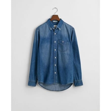 Gant 3240199 Overhemd Met Lange Mouwen Blauw M Man