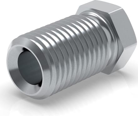 Schroefverbinding remleiding 3/8 inch x 24 - 100 stuks - 475 mm - flens E type - S professionele connector DIN/ISO 1651 conform