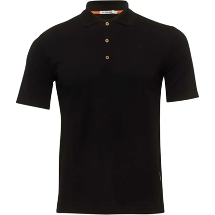 Aclima LeisureWool Pique Poloshirt Heren (Maat - L, Kleur - Jet Black)