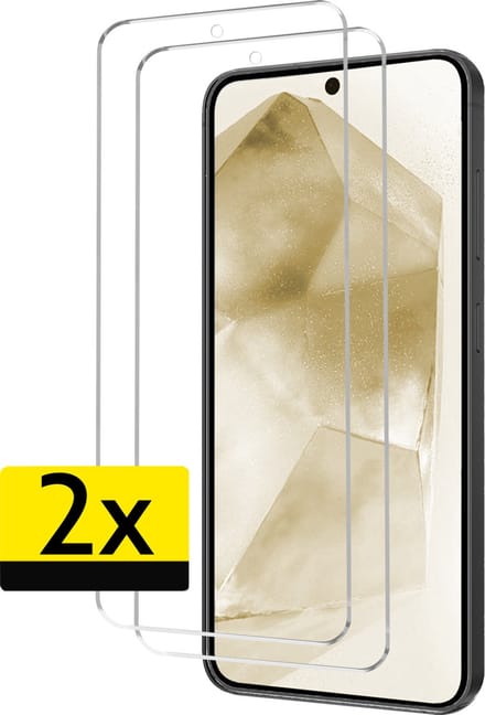 Screenprotector - Geschikt voor Samsung Galaxy A55 - 2 Stuks - Extra Sterk - Beschermglas - Gehard Glas - Tempered Glass - Screen Protector