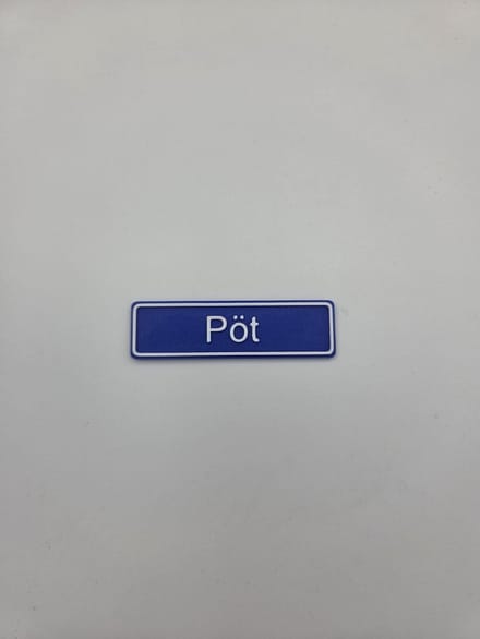 3D plaatsnaam speldje Pöt