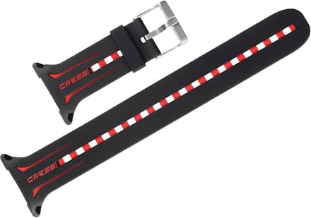 Verstelbare Duikmasker Band Zwart/Rood voor Snorkelen en Duiken
