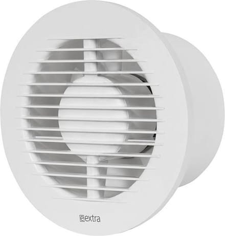 Badkamerventilator 125 mm rond WIT met timer en vochtsensor EA125HT