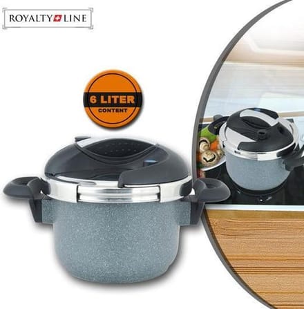 Royalty Line Snelkookpan met marmer coating van 4l / 22cm