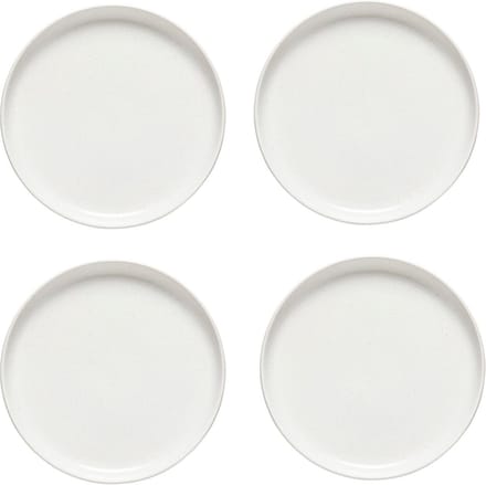 Casafina Pacifica wit aardewerk dinerbord 27 cm | set van 4