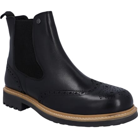Hunter Cawdor Leder Heren Zwart Laarzen