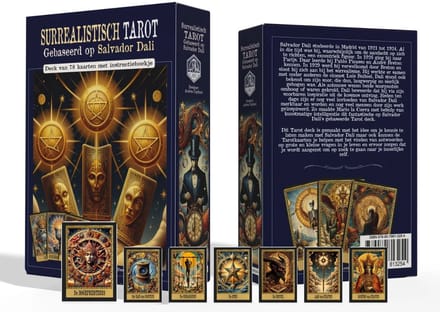 Surrealistisch Tarot - Gebaseerd op Salvador Dali - Deck van 78 tarotkaarten met instructieboekje