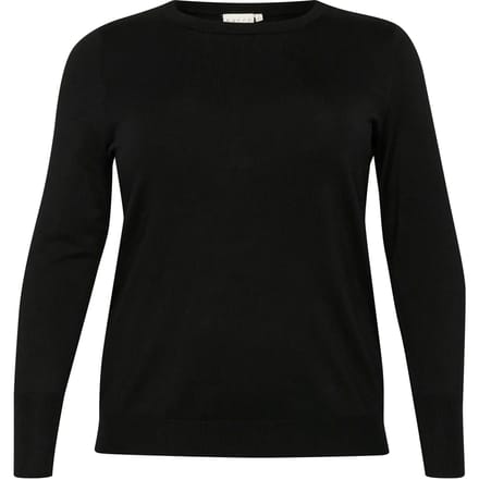 Korte mouwen gebreide pull voor dames KAFFE Curve Lizzy