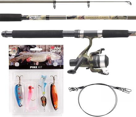 Telescopische Hengelset voor Forel en Baars - Complete Set met Aas en Koord