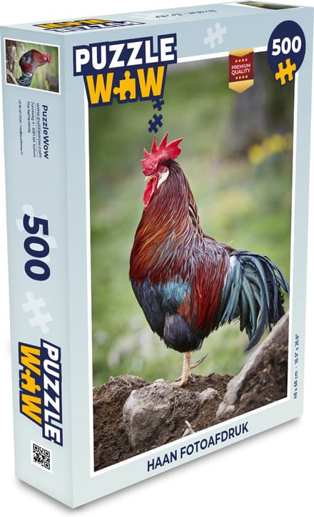 Puzzel Haan fotoafdruk - Legpuzzel - Puzzel 500 stukjes
