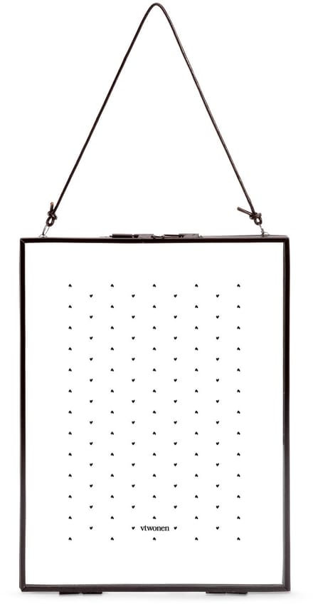 Photo Frame Metal Black with Lock 20x26x0.8cm