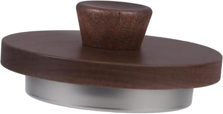 Kop Deksel - Houten Deksel - Drank Afdekken - Met RVS - 8.6 cm - Koffie