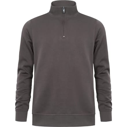 Unisex Troyer Trui met driekwartsrits Charcoal - S