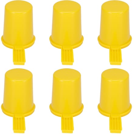 6 Set Bijenwaterbak Bijenkorf Drinkvoederapparaat Bijenteelt Kweekaccessoire yellow