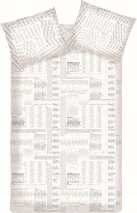 Beddinghouse Hailes Dekbedovertrek - Eenpersoons - 140x200/220 cm - Antraciet