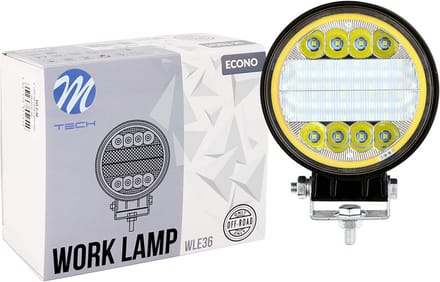 M-Tech LED Werklamp schijnwerper + halo - 2570LM - 6500K