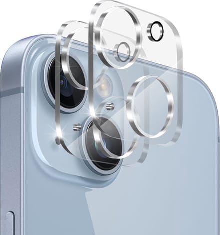 Camera Protector voor iPhone 15 / 15 Plus - 2 stuks van glas Transparante glazen