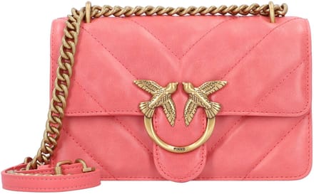 PINKO Love One Schoudertas Leer 21 cm - Dames - coral. speziato