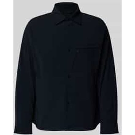 Blouson met kentkraag en borstzak