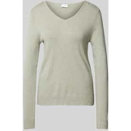 VILA - VIRIL V-NECK L/S KNIT TOP - NOOS - Dames - Gebreide truien