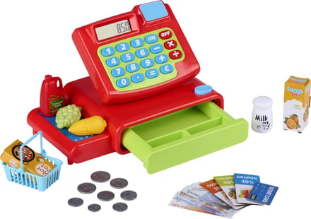 Eddy Toys Speelgoed Kassa - 25-delige Speelset - Accessoires en Speelgeld
