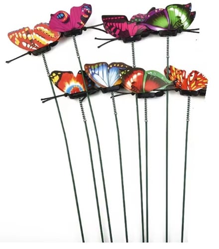 Vlinder decoratie 8 stuks klein