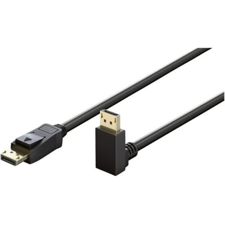 Goobay DisplayPort-kabel 2.0/2.1 Hoekig, 54gbit/s (8K/60 Hz)