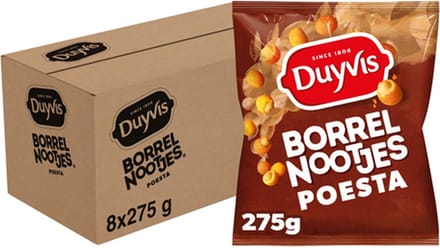 Duyvis Borrelnootjes - Poesta - 8 x 275 gram