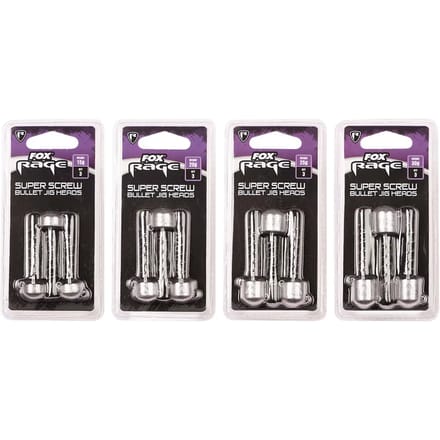 Fox Rage Super Screw Bullet Jig Heads 30g