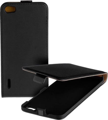 Eco Flip Case Hoesje Zwart Huawei Honor 6