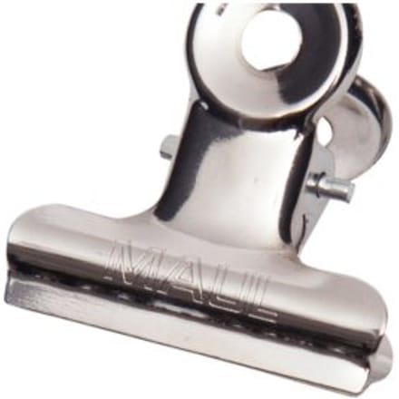 Papierklem MAUL Bulldog 30mm capaciteit 10mm zilver 10 stuks