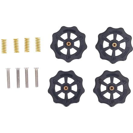 Verwarmd Bed Nivelleringsmoer Handmatige Nivelleringsmoer Verwarmd Bed Veerschroevenset voor 3D-printer black