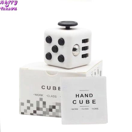 Happy Trendz® Fidget Cube Wit & Zwart - Duo Kleuren