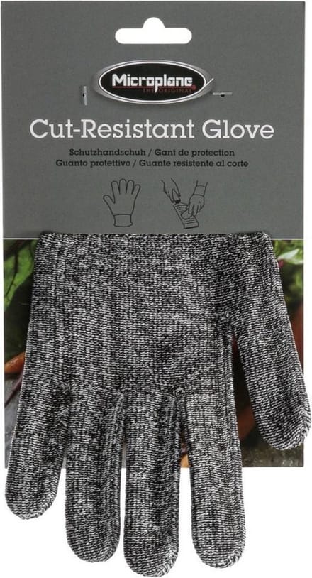 Microplane - chefs glove - large - wire-free knit - grey