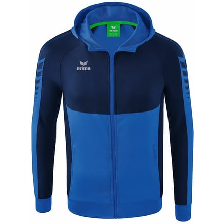 Erima Six Wings Trainingsjack Met Capuchon Heren - New Navy / New Royal | Maat: S