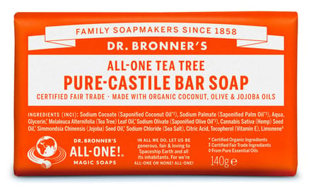 Dr. Bronner’s Dr. Bronner&rsquo;s Magic Bar Soap Tea Tree 140 g
