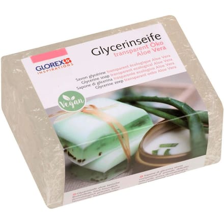 Glycerine organische zeep "Aloë Vera", transparant - 500 g