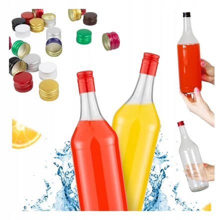 Bimberek Monopol - Drinkfles - 1L - Glazen - Inclusief Dop