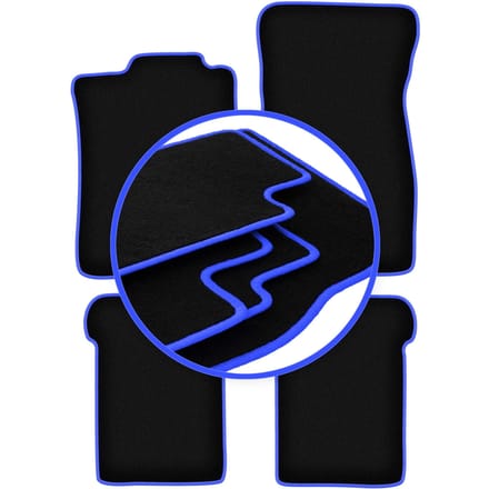 CARLUX-BLUE automatten voor: Volkswagen Corrado coupé (1988-1994)