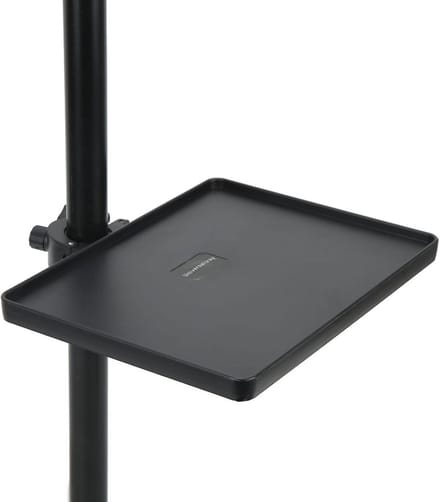 Microfoonstandaard Lade - Accessoirehouder - Muziek Opbergen - Verstelbare Klem - 22 x 16.5 cm - Zwart