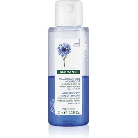 Klorane BIO Korenbloem Waterproof oog make-up remover | Gevoelige ogen 100 Oplossing