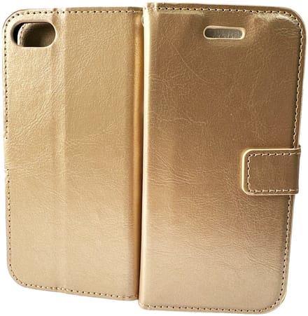 Portemonnee Book Case Hoesje Geschikt voor: iPhone 6 Plus / 6S Plus - goud