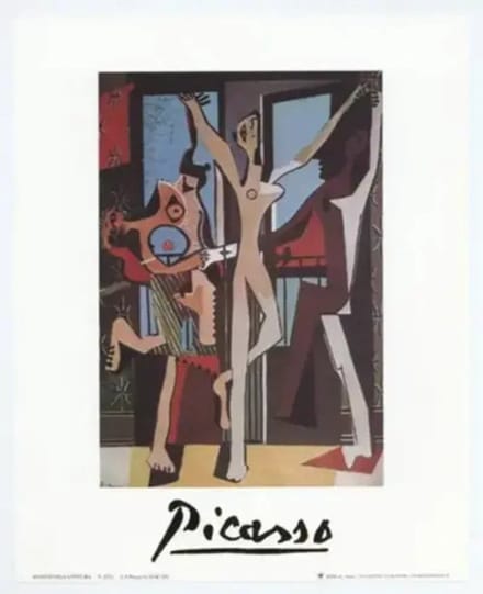 Joan Miro - Sitting Woman - Mini kunstposter - 24x30 cm