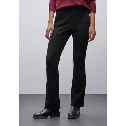 Gestructureerde broek Bootcut