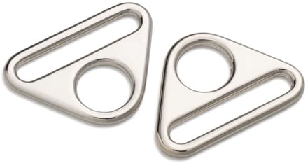 PRYM Driehoek-ring met gleuf 30mm zilverkleurig 615835 - Prym