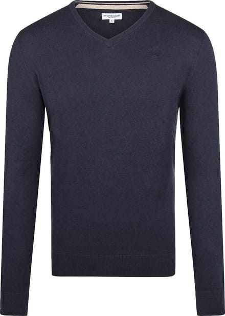 McGregor Trui Merinowol V-Hals Navy - Maat XL - Heren - Pullovers