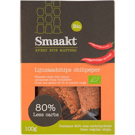 Less Carb Lijnzaadchips Chili bio