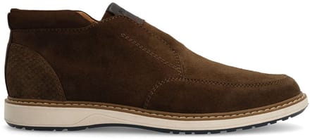 Manfield - Heren - Bruine suède chelsea boots - Maat 40